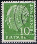 Sellos de Europa - Alemania -  Scott  708  Pres. Theodor Heuss (6)