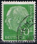 Stamps Germany -  Scott  708  Pres. Theodor Heuss (7)