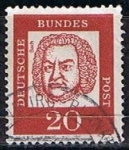 Sellos de Europa - Alemania -  Scott  829  Johann Sebastian Bach