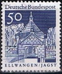 Stamps Germany -  Scott  943  Puerta Castle Ellwangen (3)