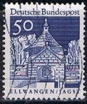 Stamps Germany -  Scott  943  Puerta Castle Ellwangen (7)