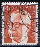 Stamps Germany -  Scott  1032  Pres. Gustav Herinermann (4)