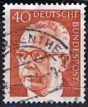 Stamps Germany -  Scott  1032  Pres. Gustav Herinermann (10)