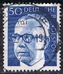 Stamps Germany -  Scott  1033  Pres. Gustav Herinermann