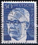 Stamps Germany -  Scott  1033  Pres. Gustav Herinermann (2)