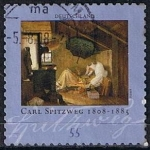 Stamps Germany -  Scott  2473  Pintor Carl Spitzweg 1808-85 (7)