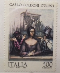 Stamps Italy -  Carlos Goldoni