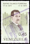 Stamps Venezuela -  CENTENARIO DEL NACIMIENTO DEL ESCRITOR RUFINO BLANCO FOMBONA