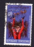 Stamps Tunisia -  DIXIEME ANNIVERSAIRE DE LA REPUBLIQUE