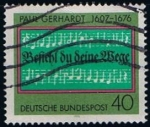 Stamps Germany -  Paul Gerhardt 1607-1676