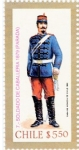 Stamps : America : Chile :  Soldado de  Caballeria