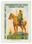 Stamps : America : Chile :  50 Aniversario Carabineros de Chile