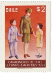 Stamps Chile -  50 Aniversario Carabineros de Chile