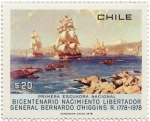 Sellos de America - Chile -  Bicentenario del Nacimiento de Bernardo Ohiggins 