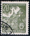 Stamps Germany -  Scott 163  Bad Eintein