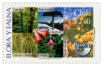 Stamps Chile -  Flora y Fauna 