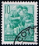 Stamps Germany -  Scott  159  Maquinistas