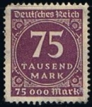 Stamps Germany -  Scott  240  Cifras