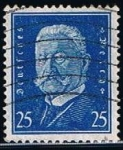 Stamps Germany -  Scott  377  Pres. Paul von Hindenburg