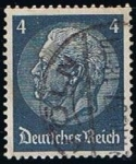 Stamps Germany -  Scott  391  Pres. Von Hindernburg