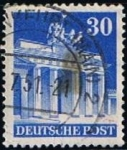 Stamps Germany -  Scott  649 Puerta de Brandenburrg