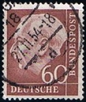 Sellos de Europa - Alemania -  Scott  715  Pres. Theodor Heuss