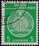 Stamps Germany -  Scott  O1  Escudo de armas de la Republica