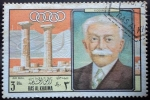 Stamps United Arab Emirates -  Pierre de Coubertin (1863-1937)