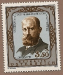 Sellos de Europa - Austria -  125 Aniversario del Barón  Christian von Ehrenfels - Filósofo Austriaco