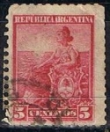 Stamps Argentina -  Scott  127  Alegoria a la Livertad