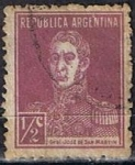 Sellos de America - Argentina -  Scott  323  General San Martin