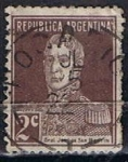 Sellos de America - Argentina -  Scott  325  General San Martin (2)