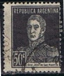 Stamps Argentina -  Scott  334  General San Martin