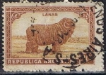 Stamps Argentina -  Scott  442  Merino sheep (Wood) (2)