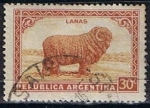 Stamps Argentina -  Scott  442  Merino sheep (Wood) (7)