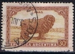 Stamps Argentina -  Scott  442  Merino sheep (Wood) (10)