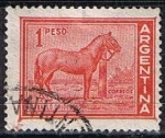 Stamps Argentina -  Scott  689  Aninales domesticos (Caballo) (2)