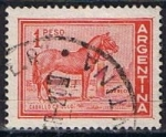 Stamps Argentina -  Scott  689  Aninales domesticos (Caballo) (4)