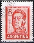 Stamps Argentina -  Scott  695B  Jose San Martin (2)