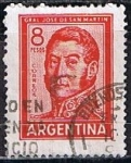 Stamps Argentina -  Scott  695B  Jose San Martin (3)