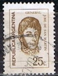 Stamps Argentina -  Scott  933  Jose de San Martin