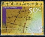 Stamps Argentina -  Scott  2065  Mapa