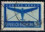 Stamps Argentina -  Scott  C42  Avion y sobre