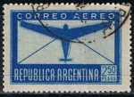 Sellos de America - Argentina -  Scott  C42  Avion y sobre (2)