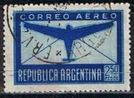 Sellos de America - Argentina -  Scott  C42  Avion y sobre (5)