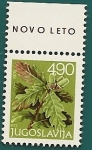 Sellos de Europa - Yugoslavia -  Año nuevo - Naturaleza - Roble