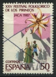 Sellos de Europa - Espa�a -  E2910 - XXV Fest. Floklórico Pirineos