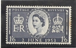 Stamps United Kingdom -  Coronacion Isabel II