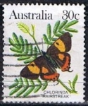 Stamps Australia -  Scott  875A  Chlorinda Hairstreak