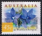 Sellos de Oceania - Australia -  Wahlenbergia Stricta (2)